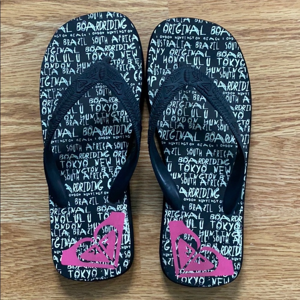 Roxy rubber slippers